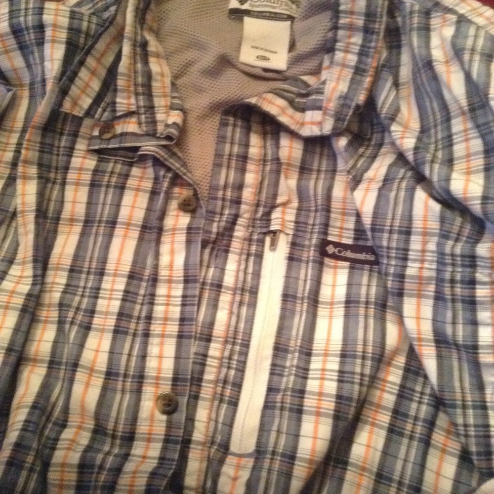 Columbia plaid shirt excellent condition